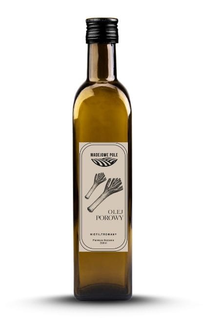 Butelka_250ml_świeżego_oleju_porowego_rzepakowego_Madejowe_Pole